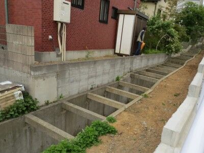 塗り壁・ﾌｪﾝｽ施工前