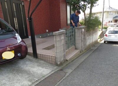 門扉・門柱施工前