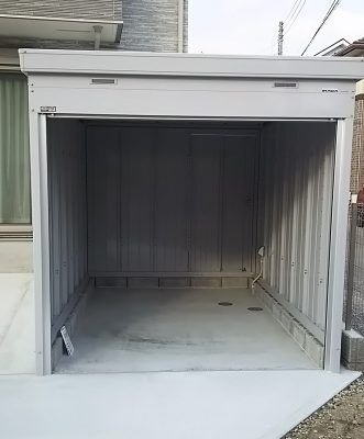 バイク保管庫　FXN-2230S　内部　壁面扉